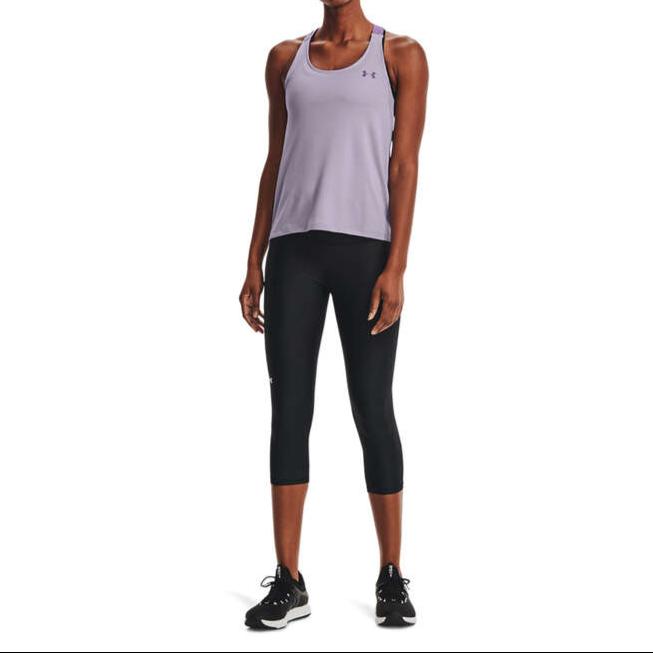 Under Armour Womens HeatGear Armour No Slip Capri High Rise Tights - Black