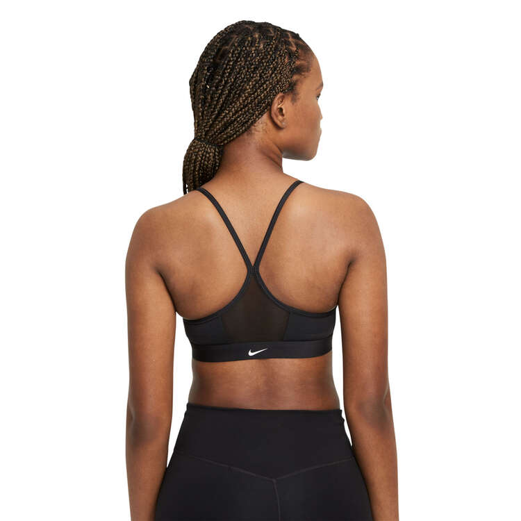 Nike Womens Dri-FIT Indy Zip Front Sports Bra - Black