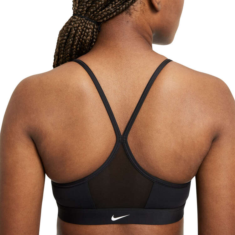 Nike Womens Dri-FIT Indy Zip Front Sports Bra - Black