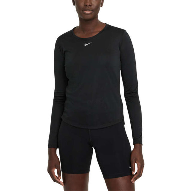 Nike Womens Dri-FIT One Standard Long Sleeve Top - Black