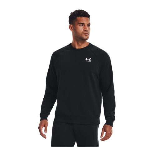 Under Armour Mens UA Rival Fleece Crew - Black