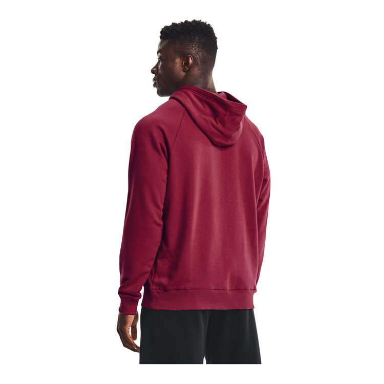 Under Armour Mens Rival Fleece Big Logo Hoodie - Red