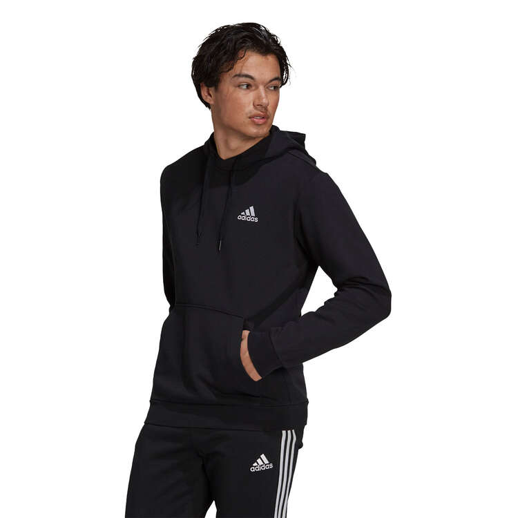 adidas Mens Feel Cozy Pullover Hoodie - Black