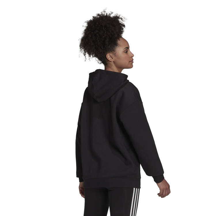 adidas Womens Essentials Boyfriend Logo Hoodie - Black