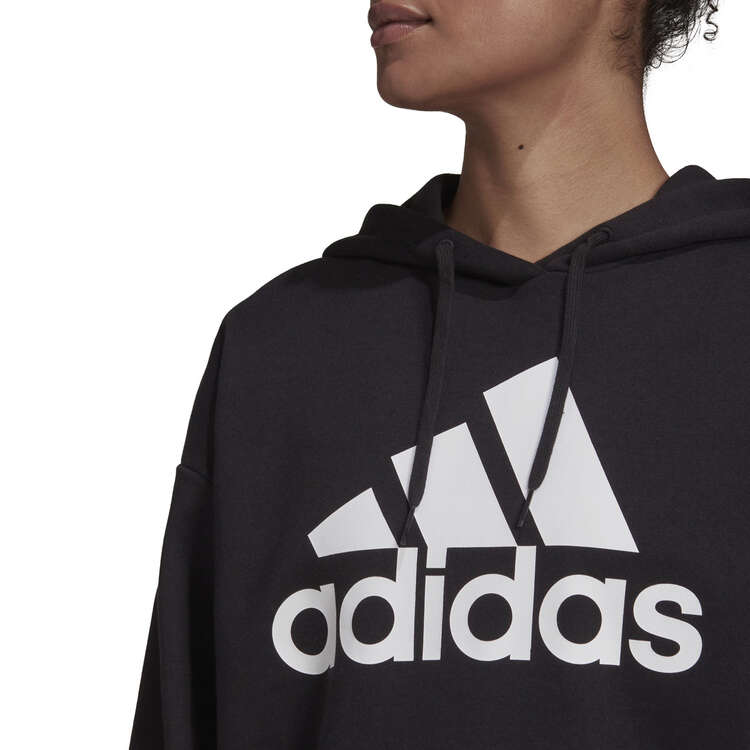 adidas Womens Essentials Boyfriend Logo Hoodie - Black