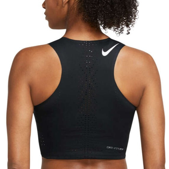 Nike Womens Dri-FIT ADV Aeroswift Racing Lightweight Crop Top - Black