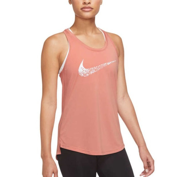 Nike Womens Dri-FIT Swoosh Running Tank - Pink