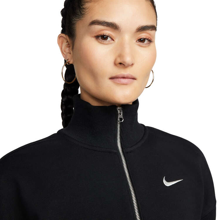 Nike Womens Phoenix Oversized Crop Sweater - Black