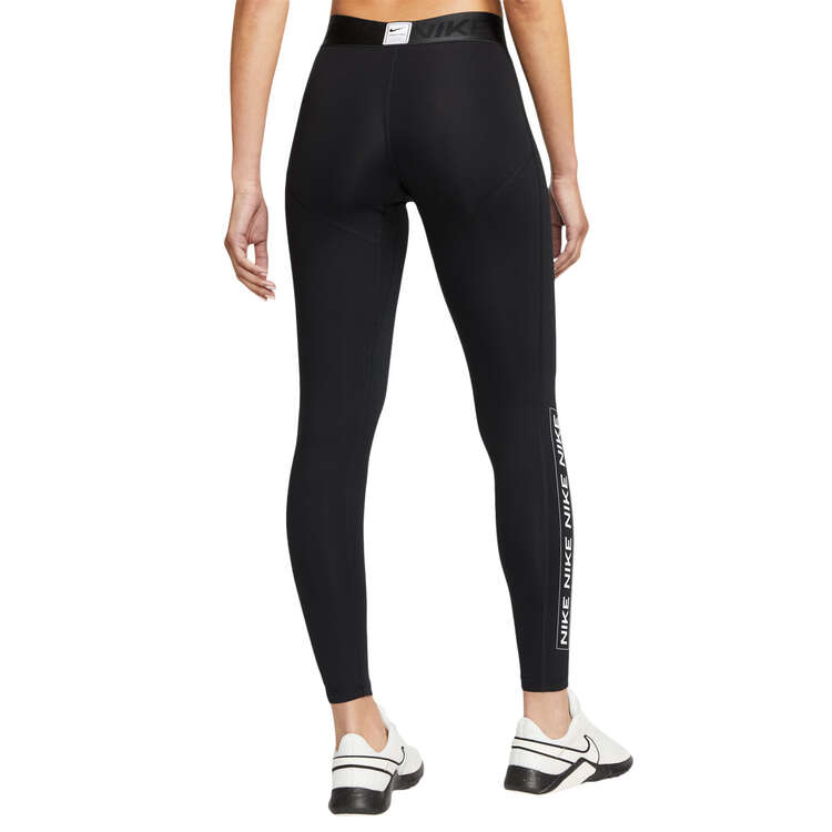 Nike Pro Womens Dri-FIT Mid-Rise Graphic Tights - Black