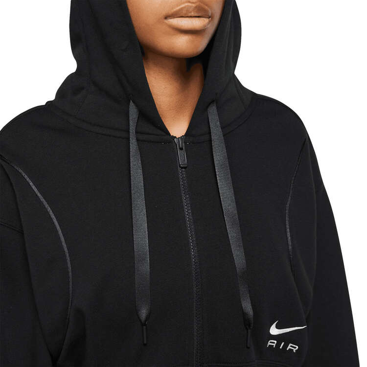 Nike Air Womens Full Zip Fleece Hoodie - Black