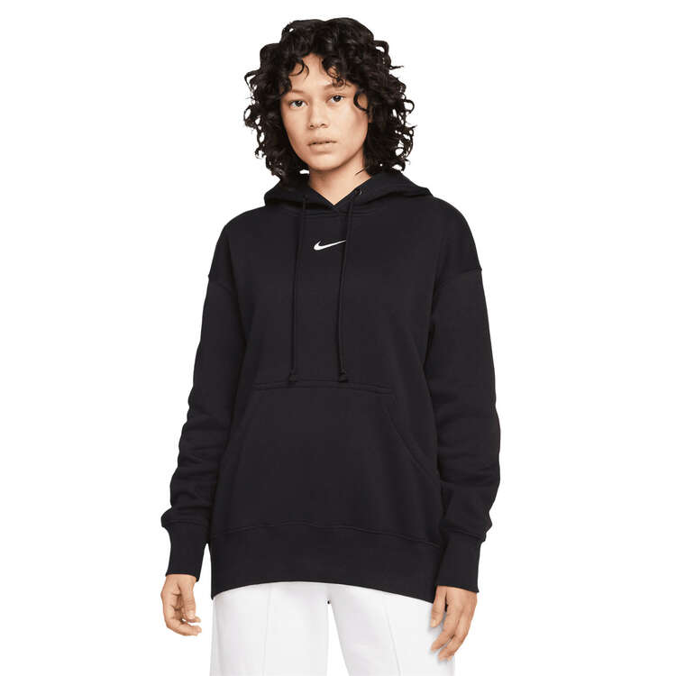 Nike Womens Phoenix Oversized Pullover Hoodie - Black