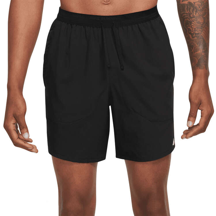 Nike Mens Dri-FIT Lightweight Stride Brief-Lined Running Shorts - Black