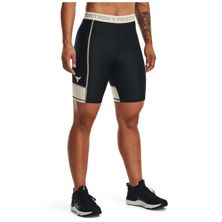 Under Armour Project Rock Womens Bike Shorts - Black