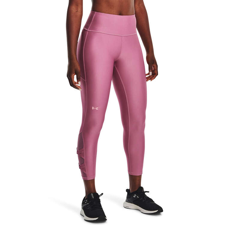 Under Armour Womens HeatGear High Rise Ankle Tight - Pink