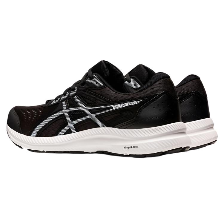 Asics GEL Contend 8 Mens Running Shoes - Black/White