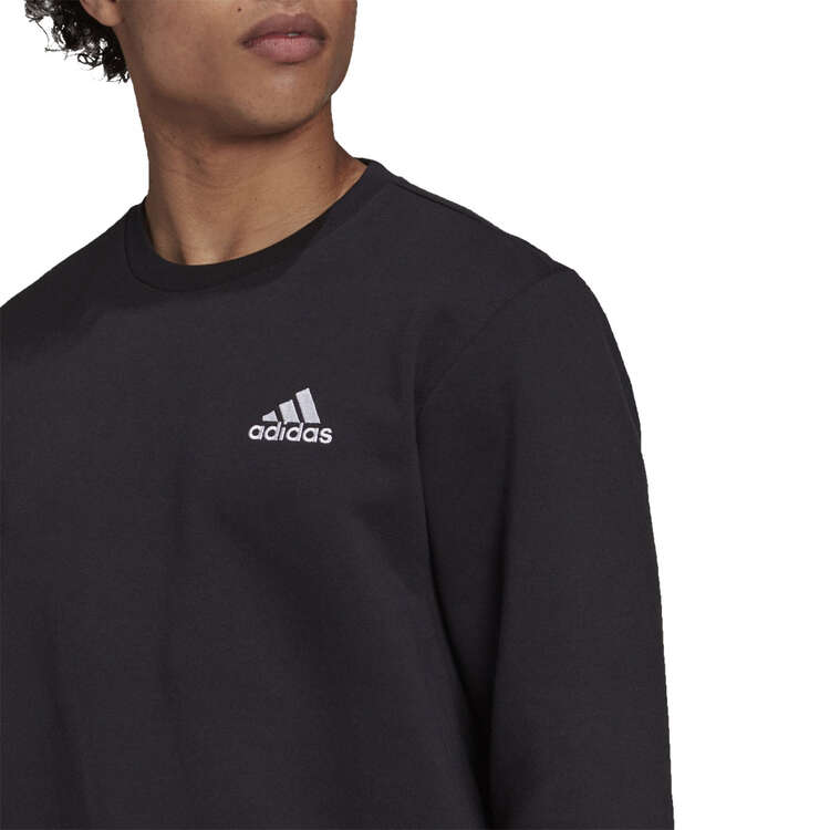 adidas Mens Essentials Feelcozy Sweatshirt - Black