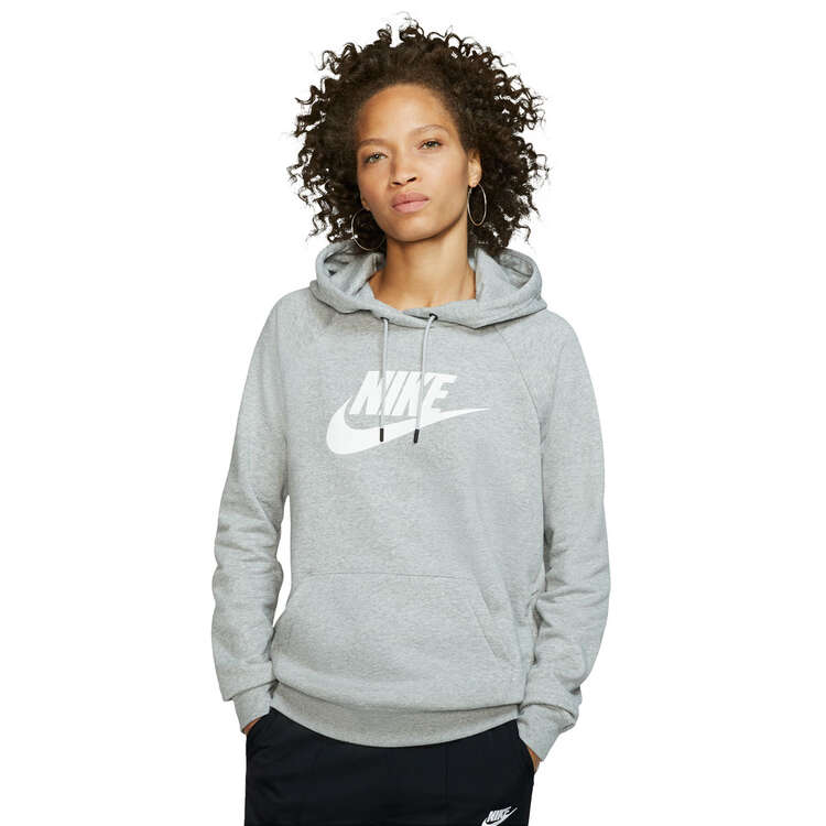 Nike Womens Sportswear Essential Fleece Pullover Hoodie - Grey