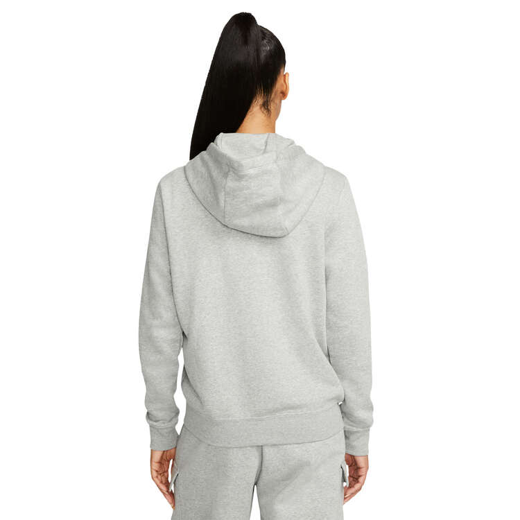 Nike Womens Sportswear Club Fleece Full-Zip Hoodie - Grey