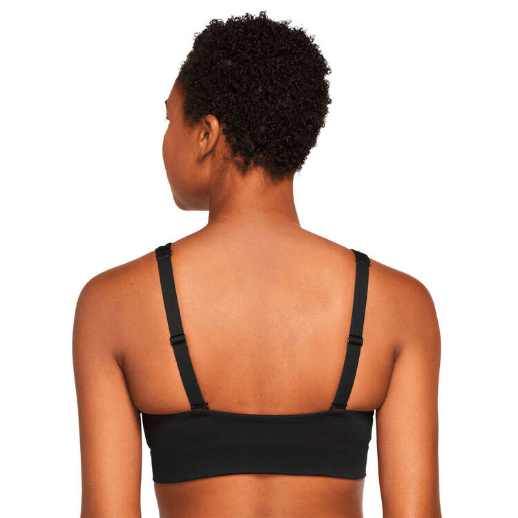 Nike Womens Dri-FIT Indy Plunge Cutout Medium Support Padded Sports Bra - Black