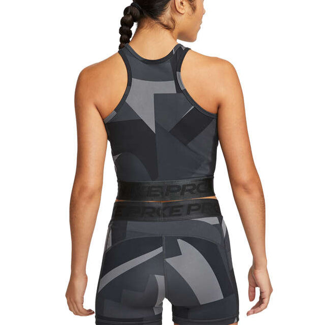 Nike Pro Women Cropped Training Tank - Black