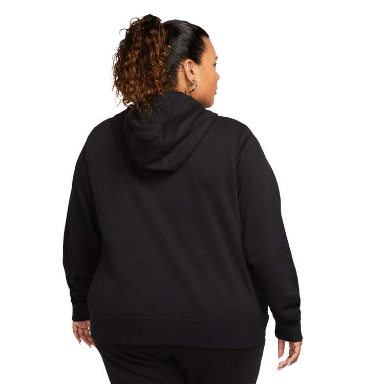 Nike Womens Sportswear Club Fleece Full-Zip Hoodie - Black