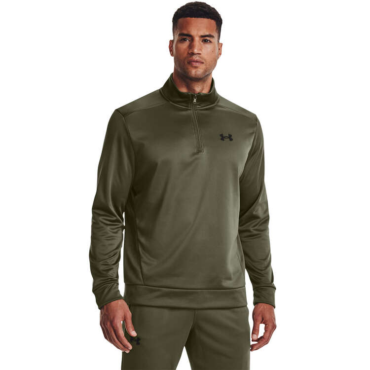 Under Armour Mens Armour Fleece 1/4 Zip Sweatshirt - Green