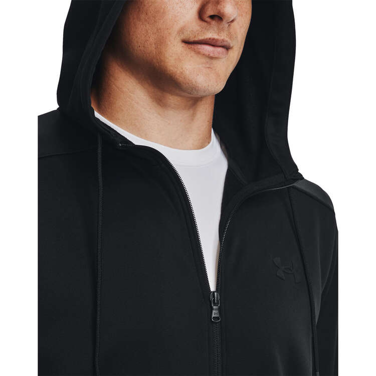 Under Armour Mens Rival Fleece Full-Zip Hoodie - Black