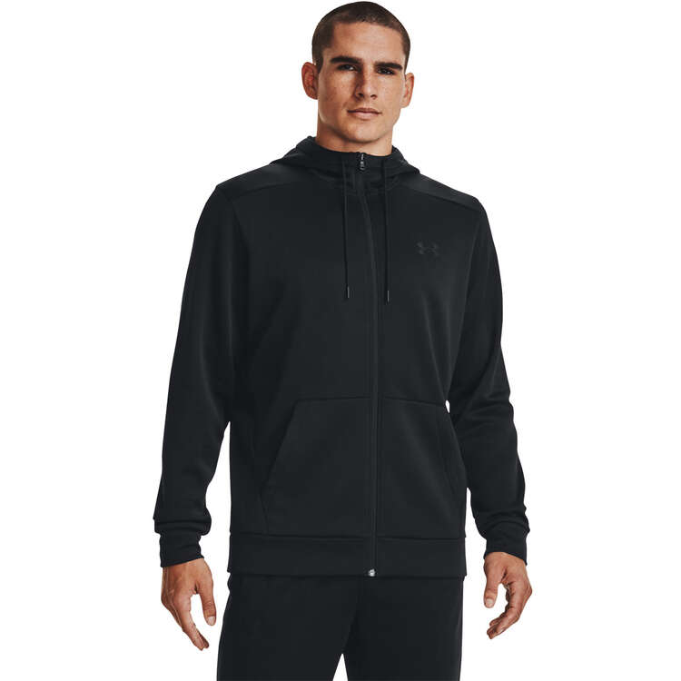 Under Armour Mens Rival Fleece Full-Zip Hoodie - Black