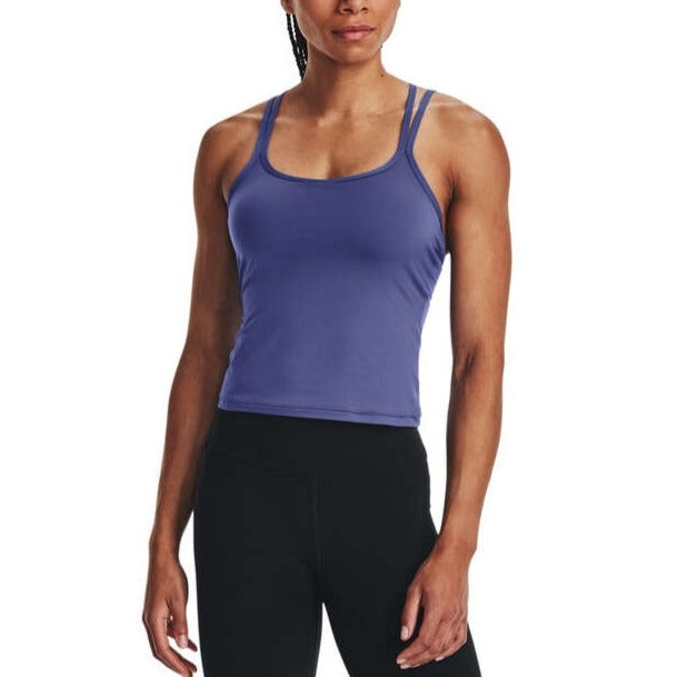 Under Armour Womens Knit Meridian Fitted Tank - Purple