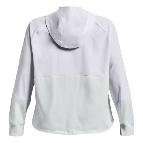 Under Armour Womens Woven Full Zip Jacket - White