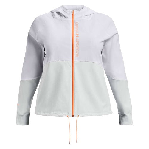 Under Armour Womens Woven Full Zip Jacket - White