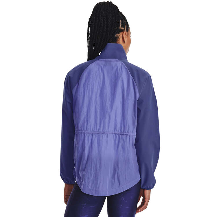 Under Armour Womens Woven Translucent Tie Jacket - Purple