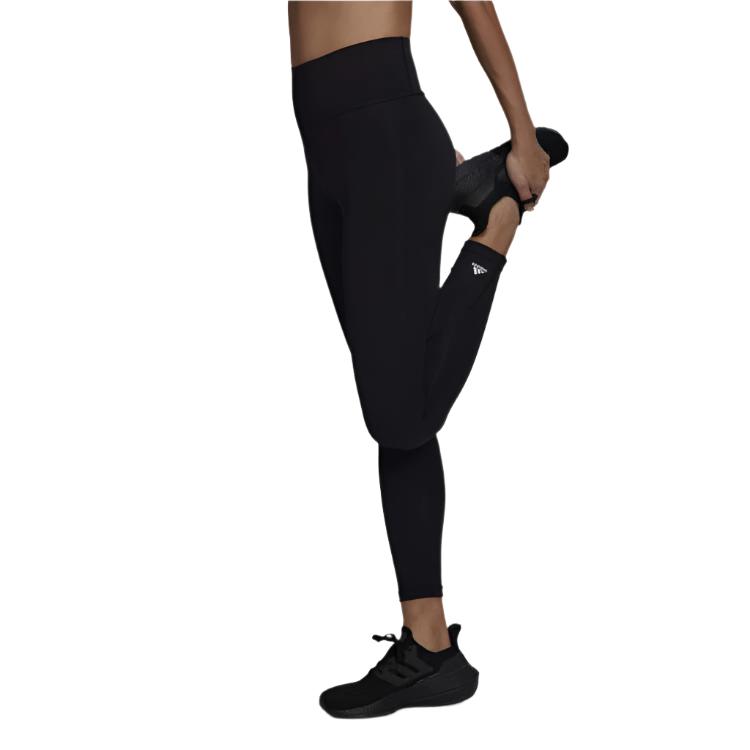 Adidas Womens High Rise Optime Training 7/8 Tights - Black