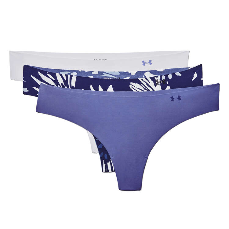 Under Armour Womens Lightweight Pure Stretch Thong Briefs 3 Pack - Multi