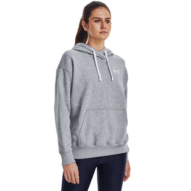 Under Armour Womens Rival Fleece Oversized Hoodie - Grey