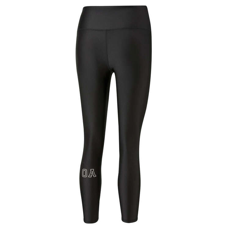 PUMA Womens OA High Waist Training 7/8 High Rise Tights - Black