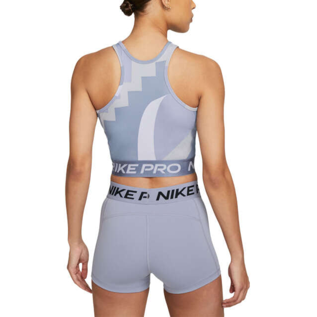 Nike Pro Womens Cropped Training Tank - Blue