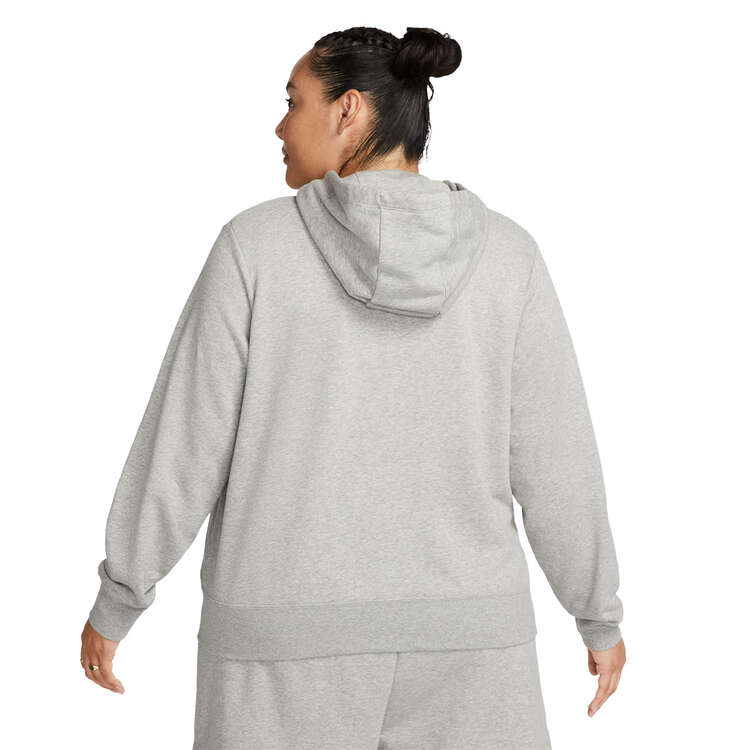 Nike Womens Sportswear Club Fleece Full-Zip Hoodie - Grey