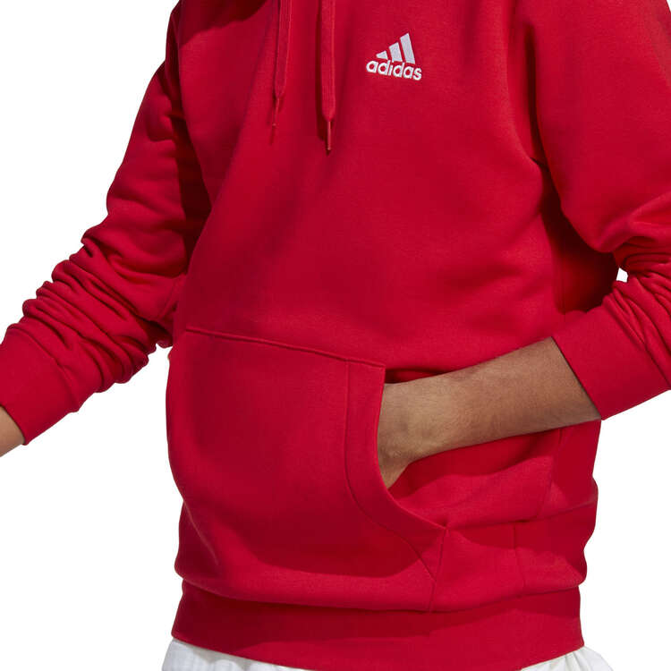 adidas Mens Feel Cosy Pullover Hoodie - Red