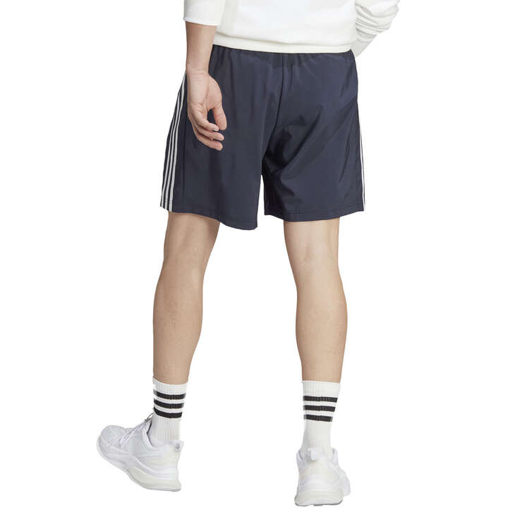 adidas Mens Regular Fit Essentials 3-Stripes Shorts - Navy/White