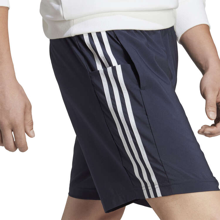 adidas Mens Regular Fit Essentials 3-Stripes Shorts - Navy/White