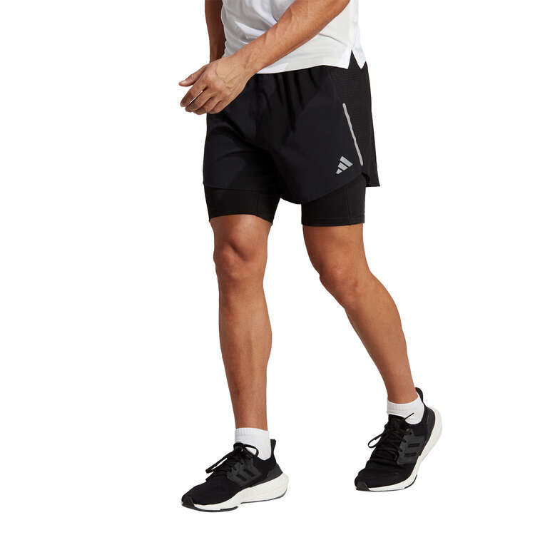 adidas AEROREADY Mens Designed 4 Running 2-in-1 Shorts - Black