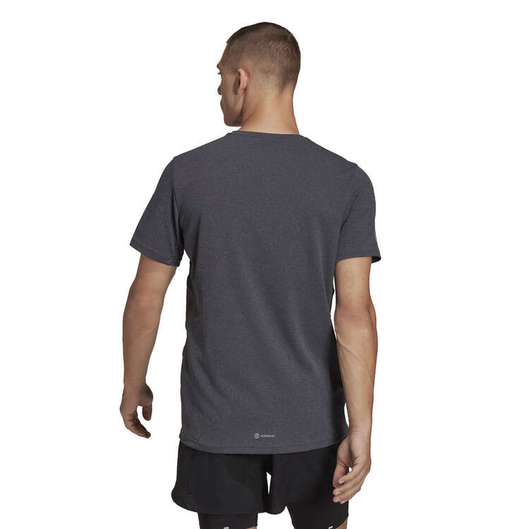 Adidas AEROREADY Mens Own The Run Heather Shorts - Black/White