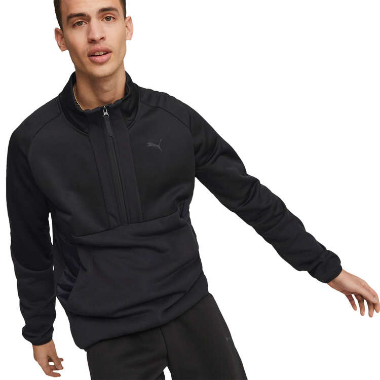 Puma Mens Pumatech Half Zip Jacket - Black