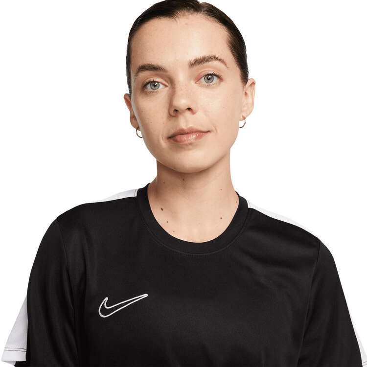 Nike Womens Academy Short Sleeve Football Tee - Black / White