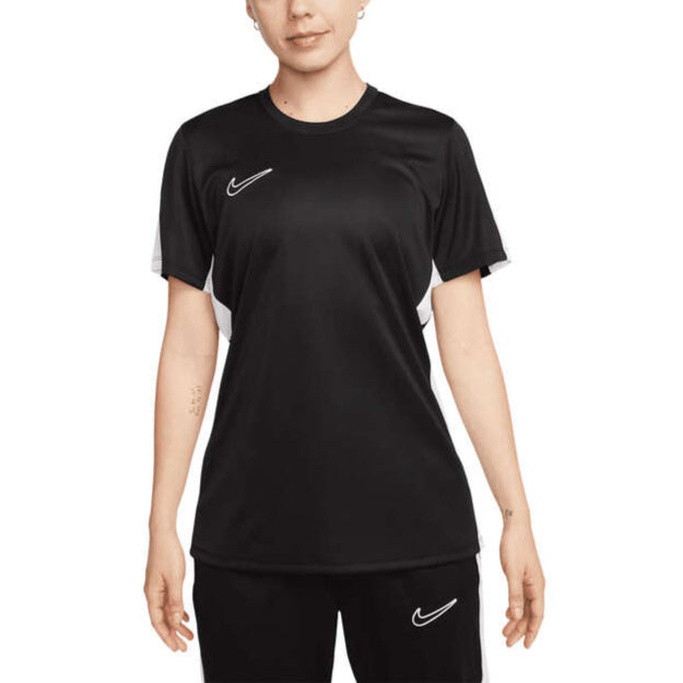 Nike Womens Academy Short Sleeve Football Tee - Black / White