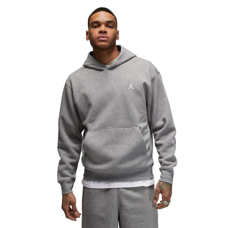 Jordan Mens Essentials Fleece Pullover Hoodie - Grey