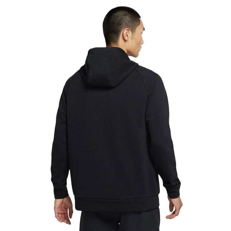 Nike Mens Dry Graphic Pullover Fitness Hoodie - Black/White