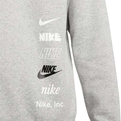 Nike Mens Club Fleece+ Brushed Back Sweatshirt - Grey