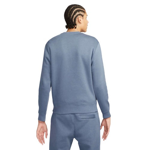 Nike Mens Club Fleece+ Brushed Back Sweatshirt - Blue